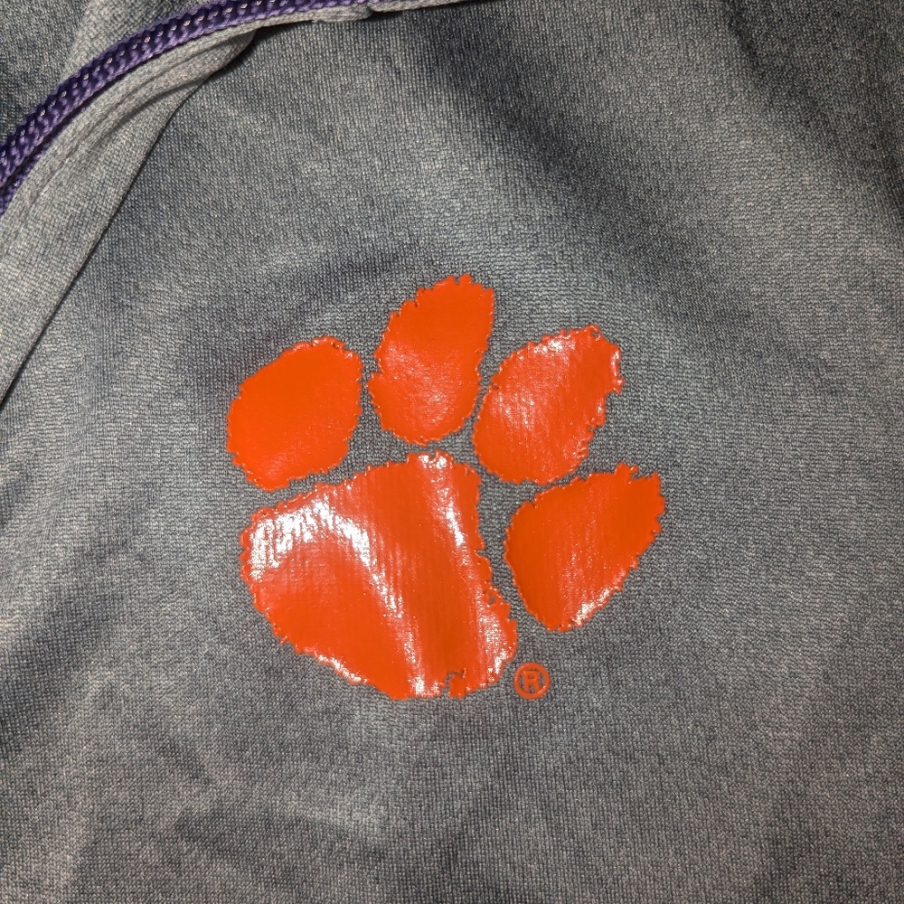 Champion Adult Medium Clemson Tigers Quarter Zip Pullover Sweatshirt‎ - Picture 2 of 7
